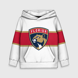 Толстовка-худи детская Florida panthers - uniform - hockey, цвет: 3D-белый