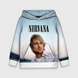 Толстовка-худи детская Тру фанат Nirvana, цвет: 3D-белый