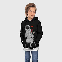 Толстовка-худи детская Юта Оккоцу - Магическая битва, цвет: 3D-белый — фото 2