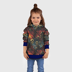Толстовка-худи детская Нечистый дух, цвет: 3D-синий — фото 2