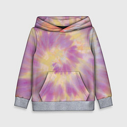 Толстовка-худи детская Tie-Dye дизайн, цвет: 3D-меланж