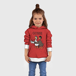 Толстовка-худи детская Гусси из криминального чтиво, цвет: 3D-белый — фото 2