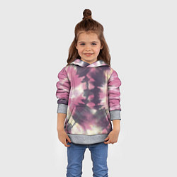 Толстовка-худи детская Tie-Dye дизайн, цвет: 3D-меланж — фото 2