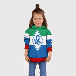 Толстовка-худи детская Крылья Советов - футбольный клуб, цвет: 3D-красный — фото 2