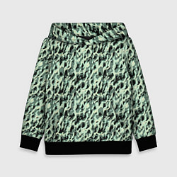 Детская толстовка Пятнистый паттерн приглушенный зелёный