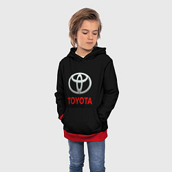 Толстовка-худи детская Toyota sport car, цвет: 3D-красный — фото 2