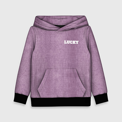 Детская толстовка Розовые джинсы lucky 77 / 3D-Черный – фото 1