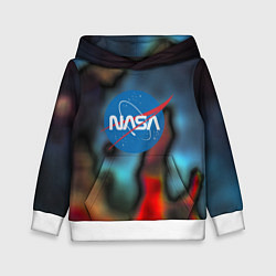 Толстовка-худи детская Nasa space star collection, цвет: 3D-белый