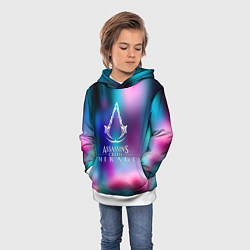 Толстовка-худи детская Ассасин крид мираж, цвет: 3D-белый — фото 2