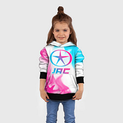 Толстовка-худи детская JAC neon gradient style, цвет: 3D-черный — фото 2