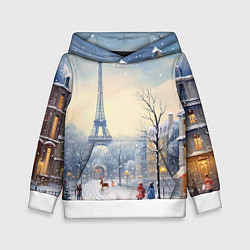 Детская толстовка Новогодний Париж