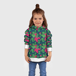 Толстовка-худи детская Зомби - день мёртвых, цвет: 3D-белый — фото 2