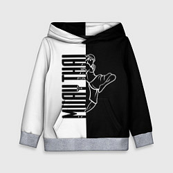 Толстовка-худи детская Muay-Thai, цвет: 3D-меланж