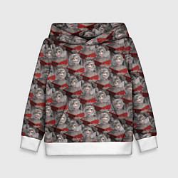 Толстовка-худи детская Хор котов, цвет: 3D-белый