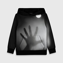 Толстовка-худи детская Рука в ночном тумане, цвет: 3D-черный