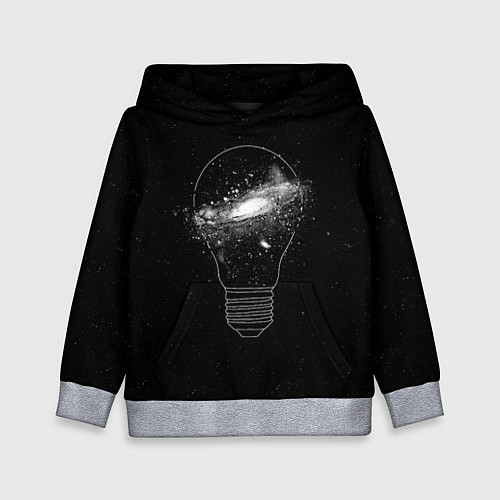 Детская толстовка Галактика в лампе / 3D-Меланж – фото 1