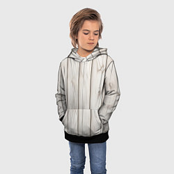 Толстовка-худи детская Паттерн светлое дерево - нейросеть, цвет: 3D-черный — фото 2