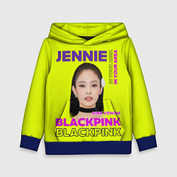 Толстовка-худи детская Jennie - певица Blackpink, цвет: 3D-синий