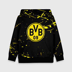 Толстовка-худи детская Borussia yellow splash, цвет: 3D-черный