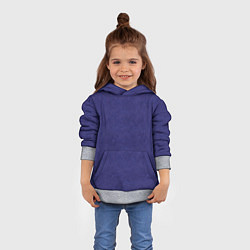 Толстовка-худи детская Фиолетовая текстура волнистый мех, цвет: 3D-меланж — фото 2