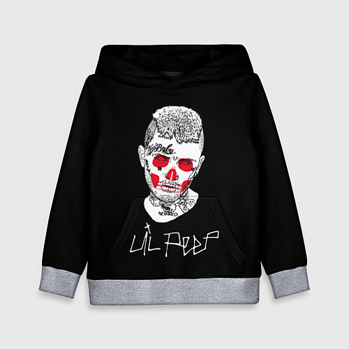 Детская толстовка Lil Peep idol 2023 / 3D-Меланж – фото 1