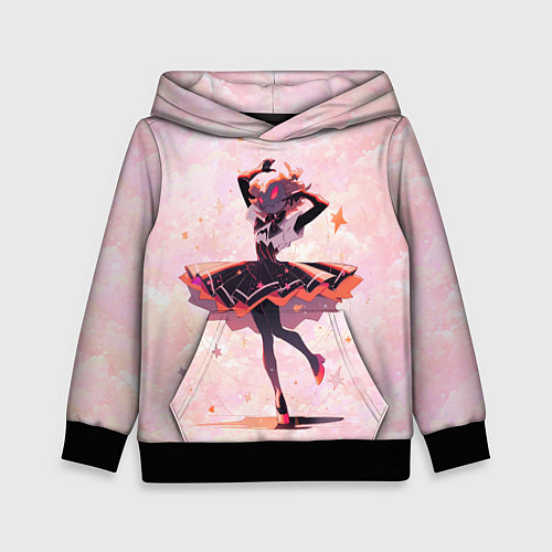 Детская толстовка Балерина в Хэллоуин / 3D-Черный – фото 1