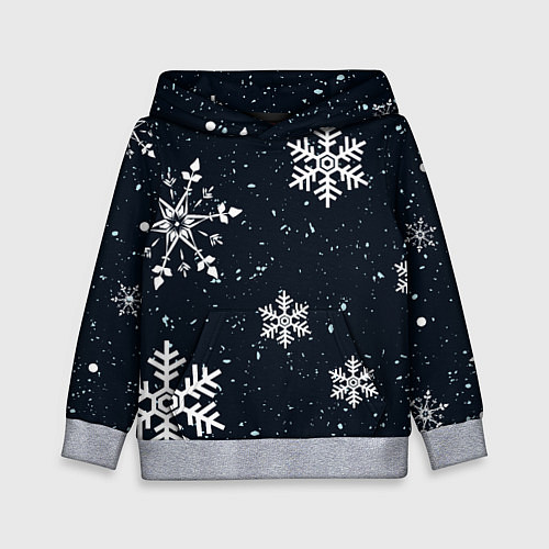 Детская толстовка Снежная радость / 3D-Меланж – фото 1