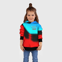 Толстовка-худи детская AUDI sport brend color, цвет: 3D-черный — фото 2