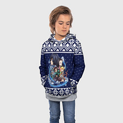 Толстовка-худи детская Demon slayer sweater, цвет: 3D-меланж — фото 2