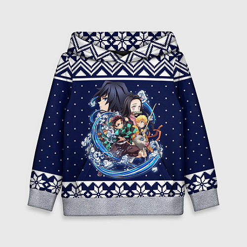 Детская толстовка Demon slayer sweater / 3D-Меланж – фото 1