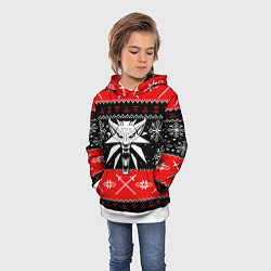 Толстовка-худи детская The Witcher christmas sweater, цвет: 3D-белый — фото 2