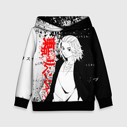 Толстовка-худи детская Майки из тосвы - Токийские мстители, цвет: 3D-черный