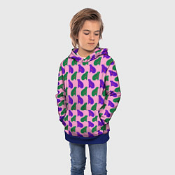 Толстовка-худи детская Животные капибары, цвет: 3D-синий — фото 2