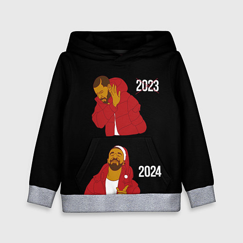 Детская толстовка Дрейк 2023-2024 / 3D-Меланж – фото 1