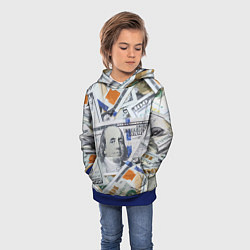 Толстовка-худи детская Сто зеленых, цвет: 3D-синий — фото 2