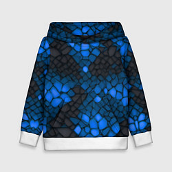 Детская толстовка Синий трескающийся камень