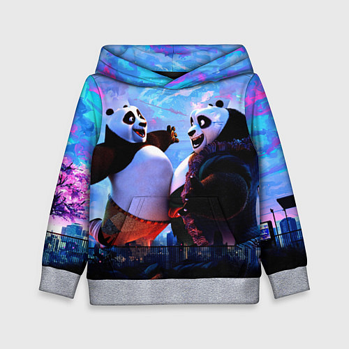 Детская толстовка Кунг-фу Панда Friend / 3D-Меланж – фото 1