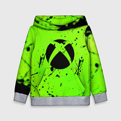 Толстовка-худи детская Xbox кислотный стиль, цвет: 3D-меланж