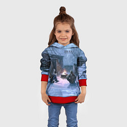 Толстовка-худи детская STALKER 2 новички на кордоне, цвет: 3D-красный — фото 2