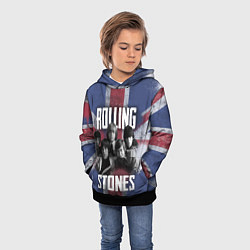 Толстовка-худи детская Rolling Stones - Great britain, цвет: 3D-черный — фото 2