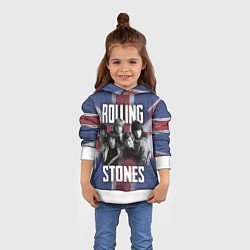 Толстовка-худи детская Rolling Stones - Great britain, цвет: 3D-белый — фото 2
