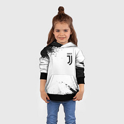 Толстовка-худи детская Juventus sport color black, цвет: 3D-черный — фото 2