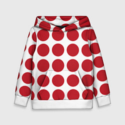 Детская толстовка Красные круги