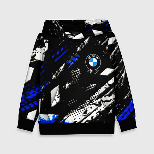 Детская толстовка BMW stripes color auto sport / 3D-Черный – фото 1