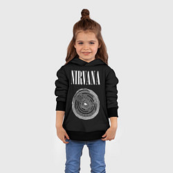 Толстовка-худи детская Nirvana Inferno, цвет: 3D-черный — фото 2