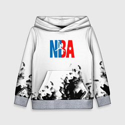 Толстовка-худи детская Basketball краски, цвет: 3D-меланж