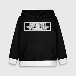 Толстовка-худи детская Взгляд Фрирен, цвет: 3D-белый