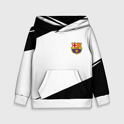 Толстовка-худи детская Barcelona краски чёрные спорт, цвет: 3D-белый