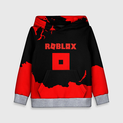 Детская толстовка Roblox краски красные / 3D-Меланж – фото 1