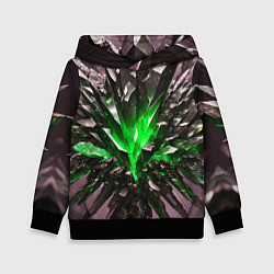 Детская толстовка Драгоценный камень зелёный